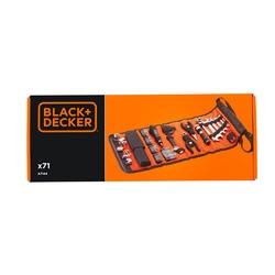 Black and Decker - 71tlg Rolltasche mit AutozwerkzeugZubehr - A7144