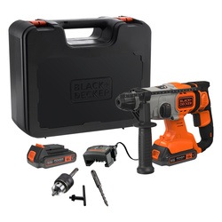 Black and Decker - Tassellatore a batteria 18V SDS con due batterie 18V25Ah e valigetta in dotazione - BCD900E2K