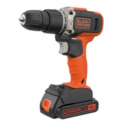 BLACK+DECKER - 18V Lithiumion 2 Speed Hammer Drill with 1x 15Ah Battery and 400mA Charger - BDASB18V