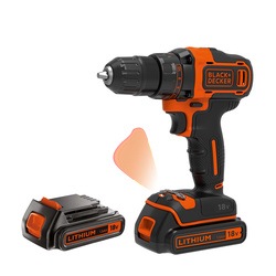 Black and Decker - 18V 2Gang AkkuBohrschrauber  400mA Ladegert  Koffer  2 Akkus - BDCDD186KB