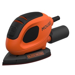 BLACK+DECKER - 55W Mouse Detail Sander  10 Sanding Sheets - BDM55