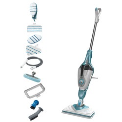 Black and Decker - 1600W 2in1 SteamMop with Delta Head SteaMitt and 11 accessories - BHSM166DSM