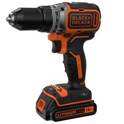 Black and Decker - 18V Brstenloser LiIon 2Gang Bohrschrauber mit 2 Akkus Ladegert und Koffer - BL186KB