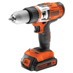 Black and Decker - TrapanoAvvitatore a percussione 18V Litio con doppia batteria - EGBHP188BK
