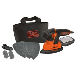 Black and Decker - Levigatrice Mouse 120W con borsa multiuso e 6 accessori - KA2000