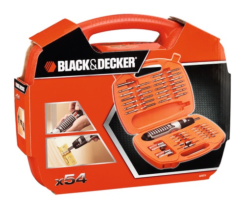 Black and Decker - 54tlg BatterieStabschrauberset - A7071