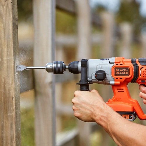 Black and Decker - 18V SDSplus AkkuKombihammer OHNE Akku und Ladegert - BCD900B