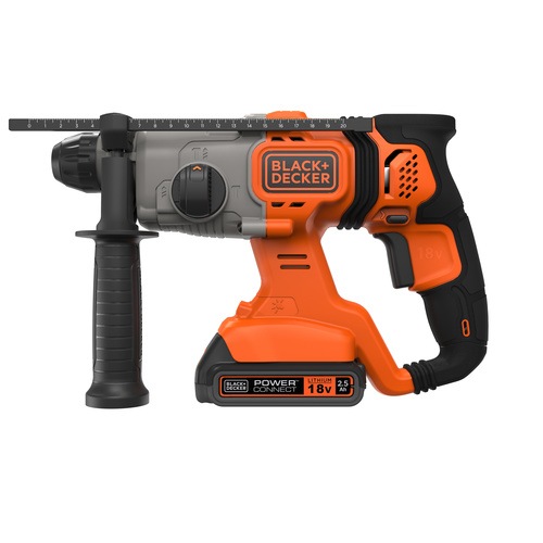 Black and Decker - 18V SDSplus AkkuKombihammer mit 2x25Ah Akkus - BCD900E2K