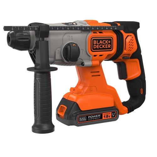 Black and Decker - 18V SDSplus AkkuKombihammer mit 2x25Ah Akkus - BCD900E2K