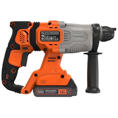 Black and Decker - 18V SDSplus AkkuKombihammer mit 2x25Ah Akkus - BCD900E2K