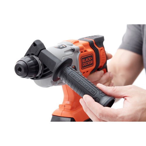 Black and Decker - 18V SDSplus AkkuKombihammer mit 2x25Ah Akkus - BCD900E2K