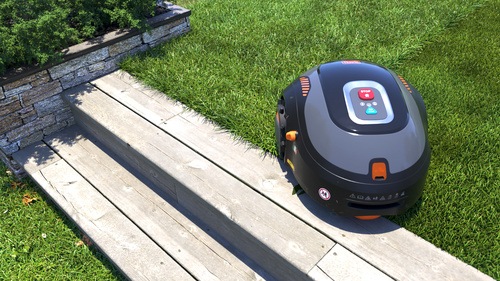 Black and Decker - Cordless Robot Mower with SelfClean and Robot Home - BCRMW123