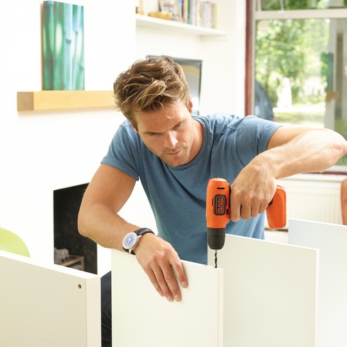 Black and Decker - DE 72V Liion drill driver in kitbox - BDCD8K