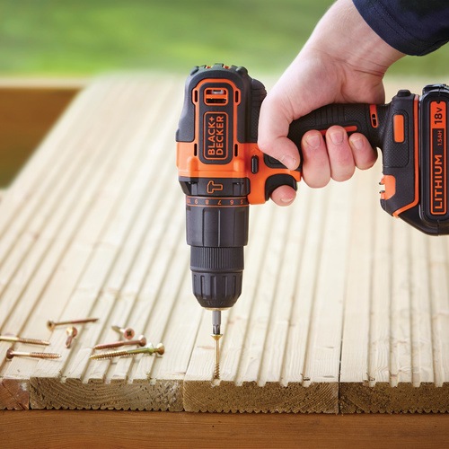 Black and Decker - 18V 2Gang AkkuSchlagbohrschrauber - BDCHD18K