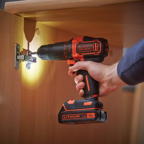 Black and Decker - 18V 2Gang AkkuSchlagbohrschrauber - BDCHD18K