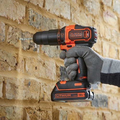 Black and Decker - 18V 2Gang AkkuSchlagbohrschrauber - BDCHD18K