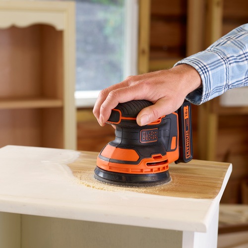Black and Decker - 18V AkkuExzenterschleifer ohne Akku und Ladegert - BDCROS18N