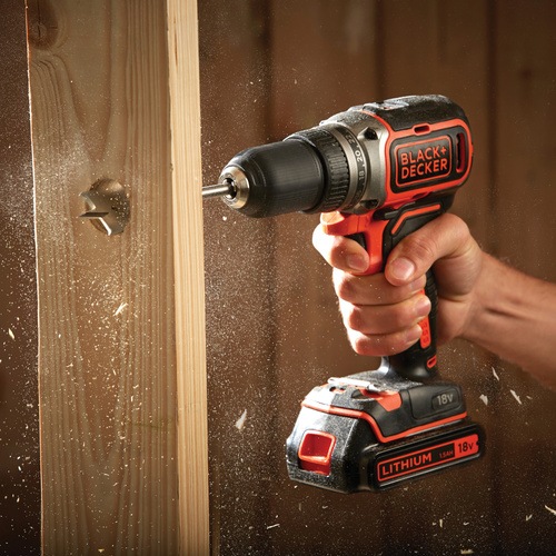 Black and Decker - 18V Brstenloser LiIon 2Gang Bohrschrauber mit 2 Akkus Ladegert und Koffer - BL186KB