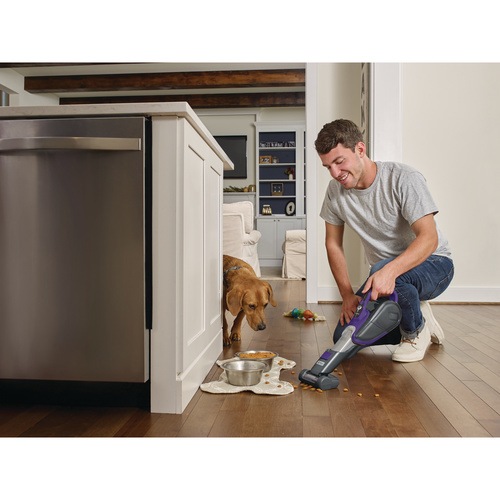 Black and Decker - 27Wh Lithium Smart Tech Tierhaar Dustbuster mit Duftfilter - DVJ325BFSP
