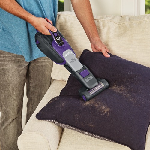 Black and Decker - 27Wh Lithium Smart Tech Tierhaar Dustbuster mit Duftfilter - DVJ325BFSP