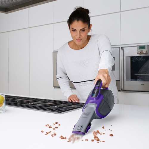 Black and Decker - 27Wh Lithium Smart Tech Tierhaar Dustbuster mit Duftfilter - DVJ325BFSP