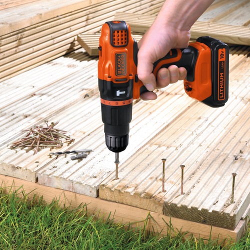 Black and Decker - DE 18v Drill driver in a carton - EGBL18