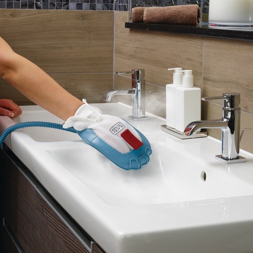 Black and Decker - 1300W 15in1 Dampfbesen mit Dampfhandschuh SteaMitt - FSMH13151SM