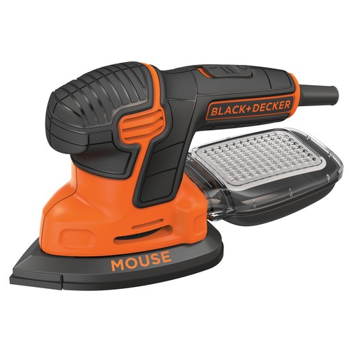 Black and Decker - 120W Dreieckschleifer Mouse mit 10tlg Zubehr in attraktiver Metalldose - KA2000AT